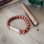 Браслет с пробойником для сигар SOLO STEEL Красная яшма 10 mm — изображение 2