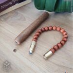 Браслет с пробойником для сигар SOLO STEEL Красная яшма 10 mm — изображение 3